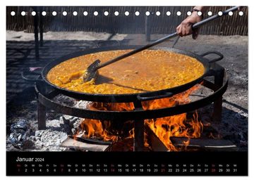 CALVENDO Wandkalender Feine Küche (Tischkalender 2024 DIN A5 quer), CALVENDO Monatskalender