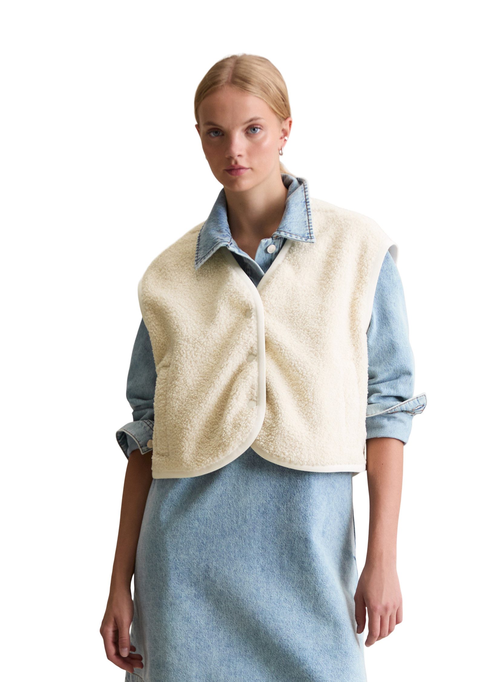 Marc O'Polo DENIM Sweatweste aus recyceltem Polyester