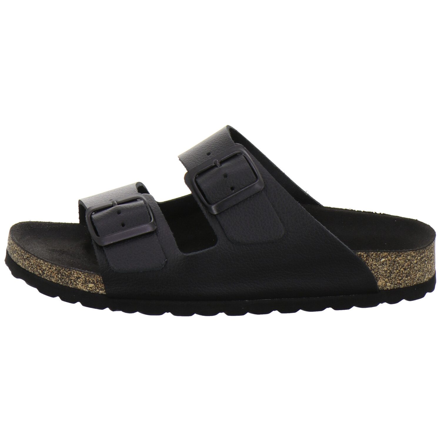 AFS-Schuhe 2510023 Zweischnaller Pantolette für Damen mit Fußbett, bequeme Sandalen aus Leder