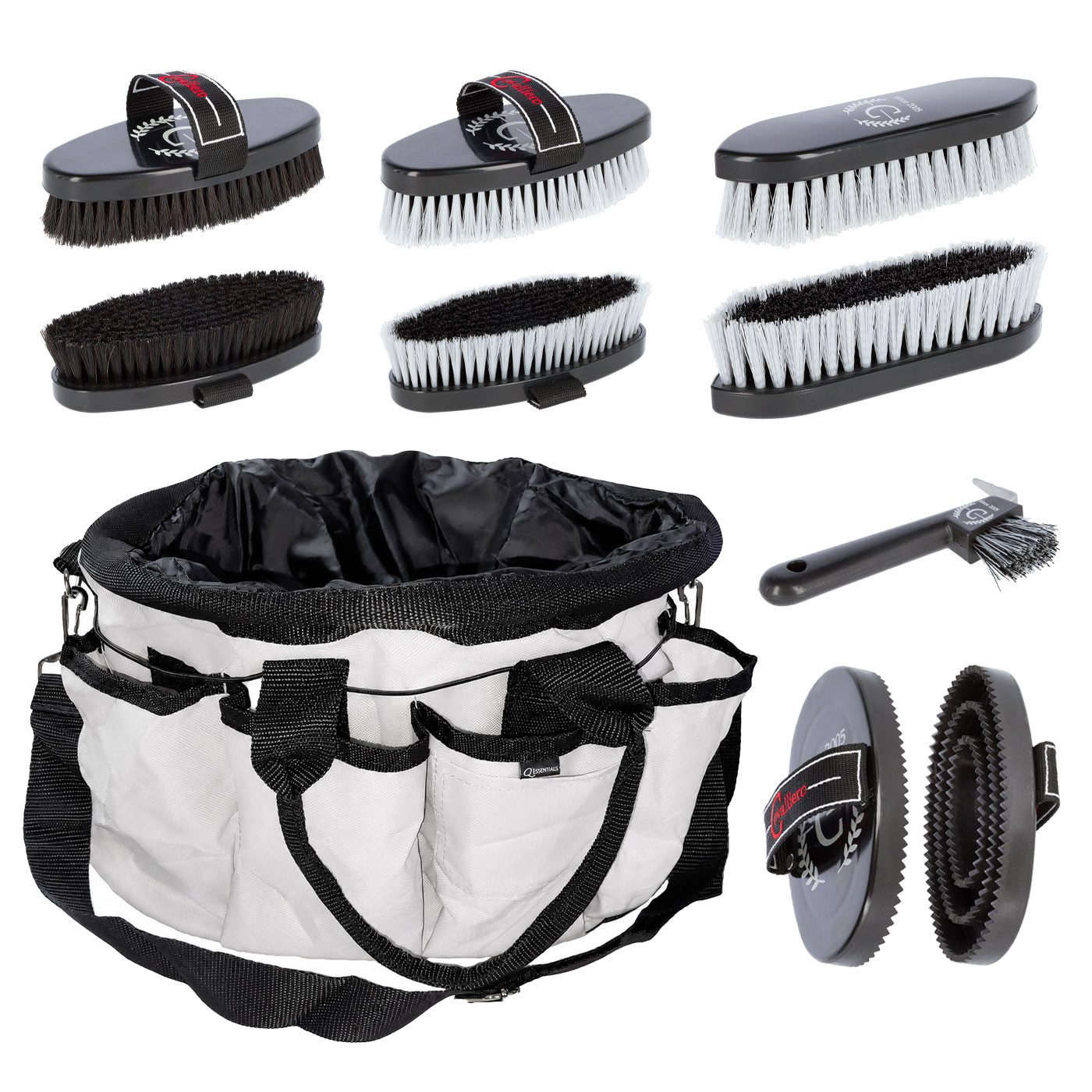 Brama-West Pferdebürste Putzset für Pferde Horse Care
