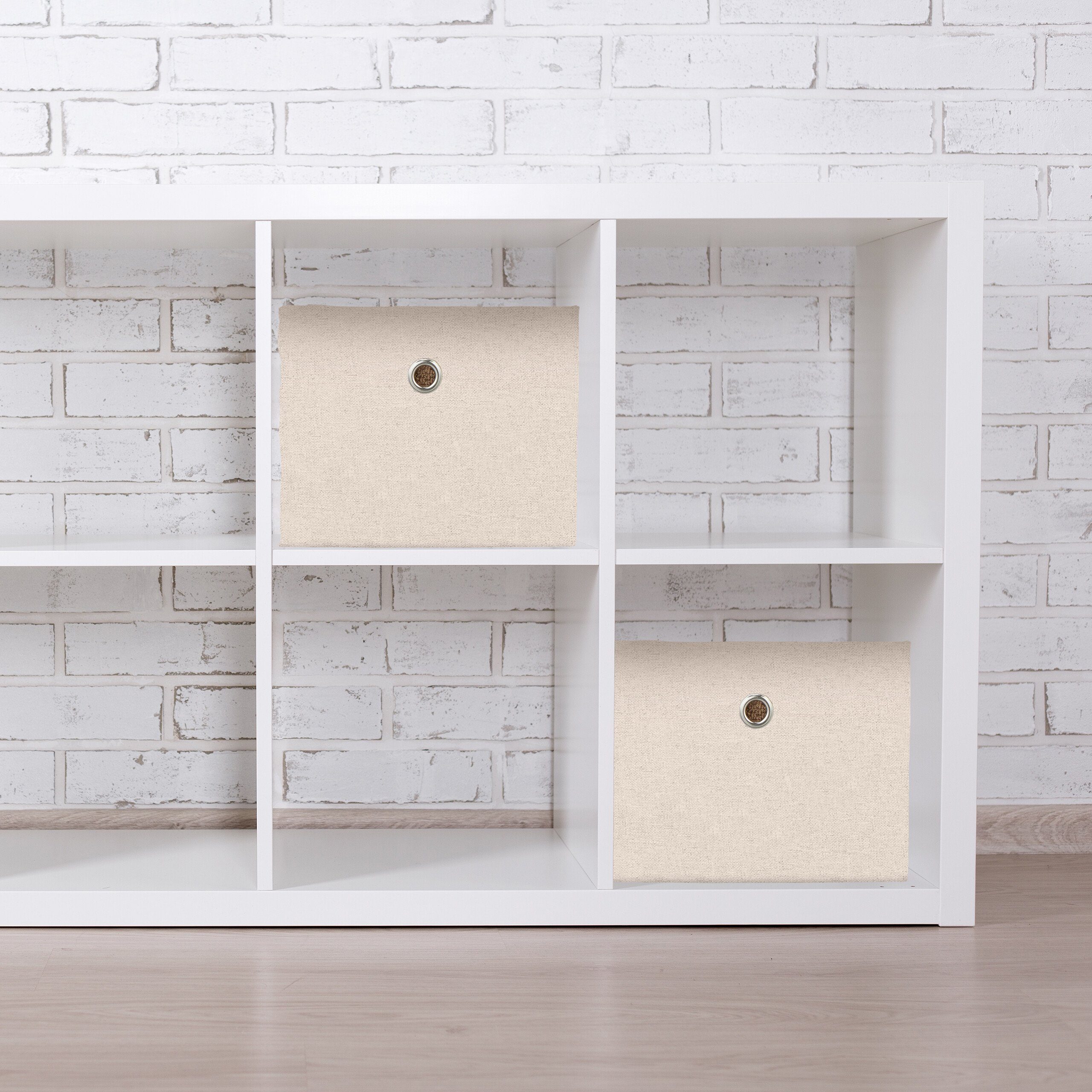 relaxdays Aufbewahrungsbox im 2er Set, Beige günstig online kaufen