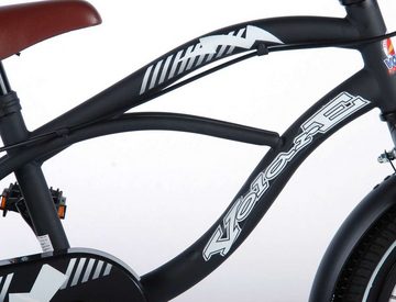 Volare Kinderfahrrad 16 Zoll Kinder Jungen Fahrrad Holland Rad Cruiser Schwarz 21602-CH-IT, Stützräder, Schutzbleche