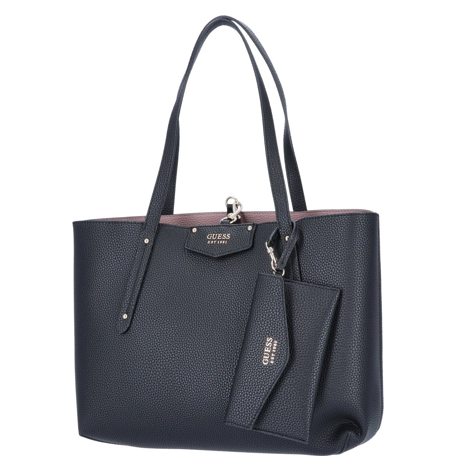 Umhängetasche GUESS Damen Schultertasche Eco Brenton Black