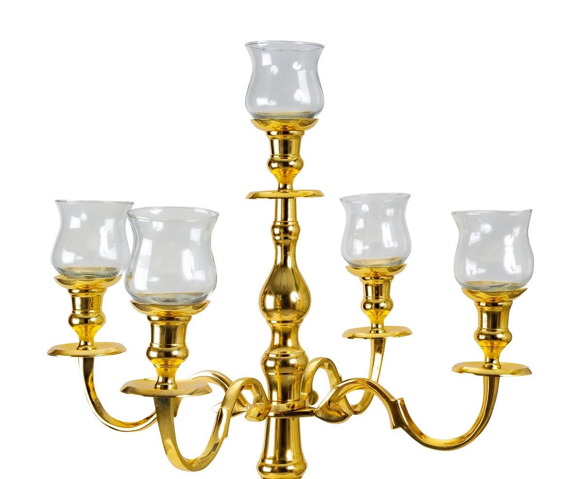 Geschenkestadl Windlicht 5 x Glasaufsatz für Kerzenständer Windlicht mehrere Modelle