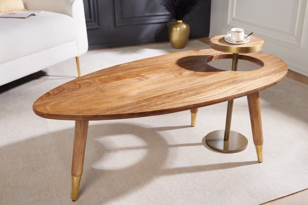 riess-ambiente Couchtisch GATSBY 110cm braun / gold (Set, 2-St), Wohnzimmer günstig online kaufen