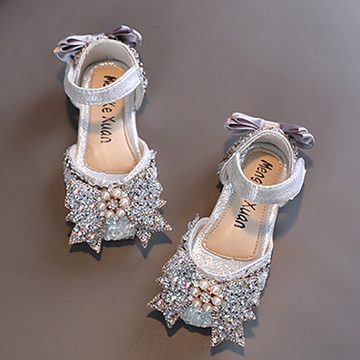 Daisred Mädchen Ballerinas Prinzessin Schulschuhe Party Schuhe mit Schleife Mary-Jane-Schuhe