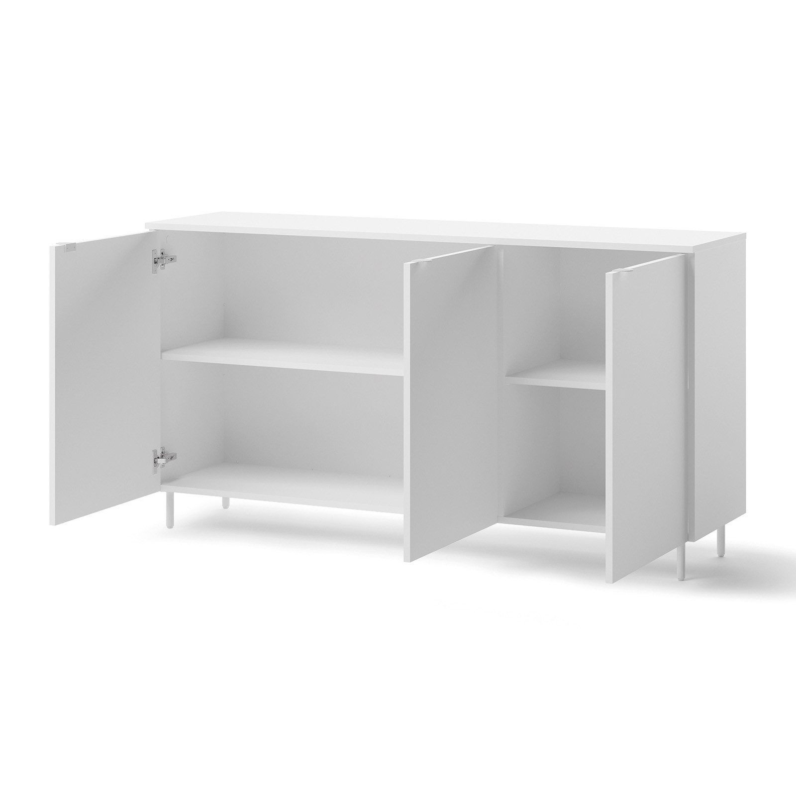 HAUSELEMENT Kommode MILA MA-03, Sideboard 3 Türen 150 cm Anrichte Modern