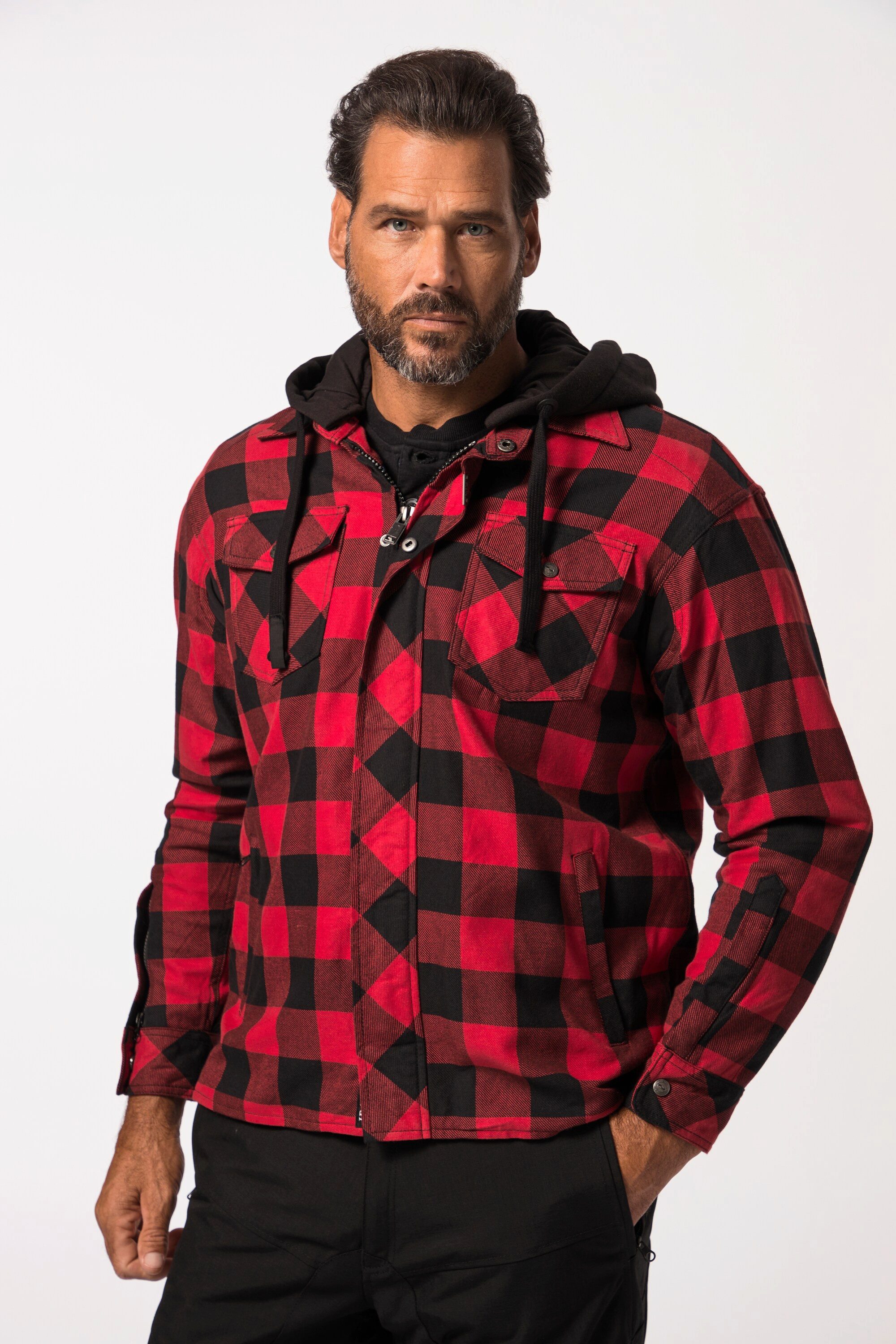 JP1880 Parka Motorrad-Jacke Lumberjack Flanellhemd günstig online kaufen