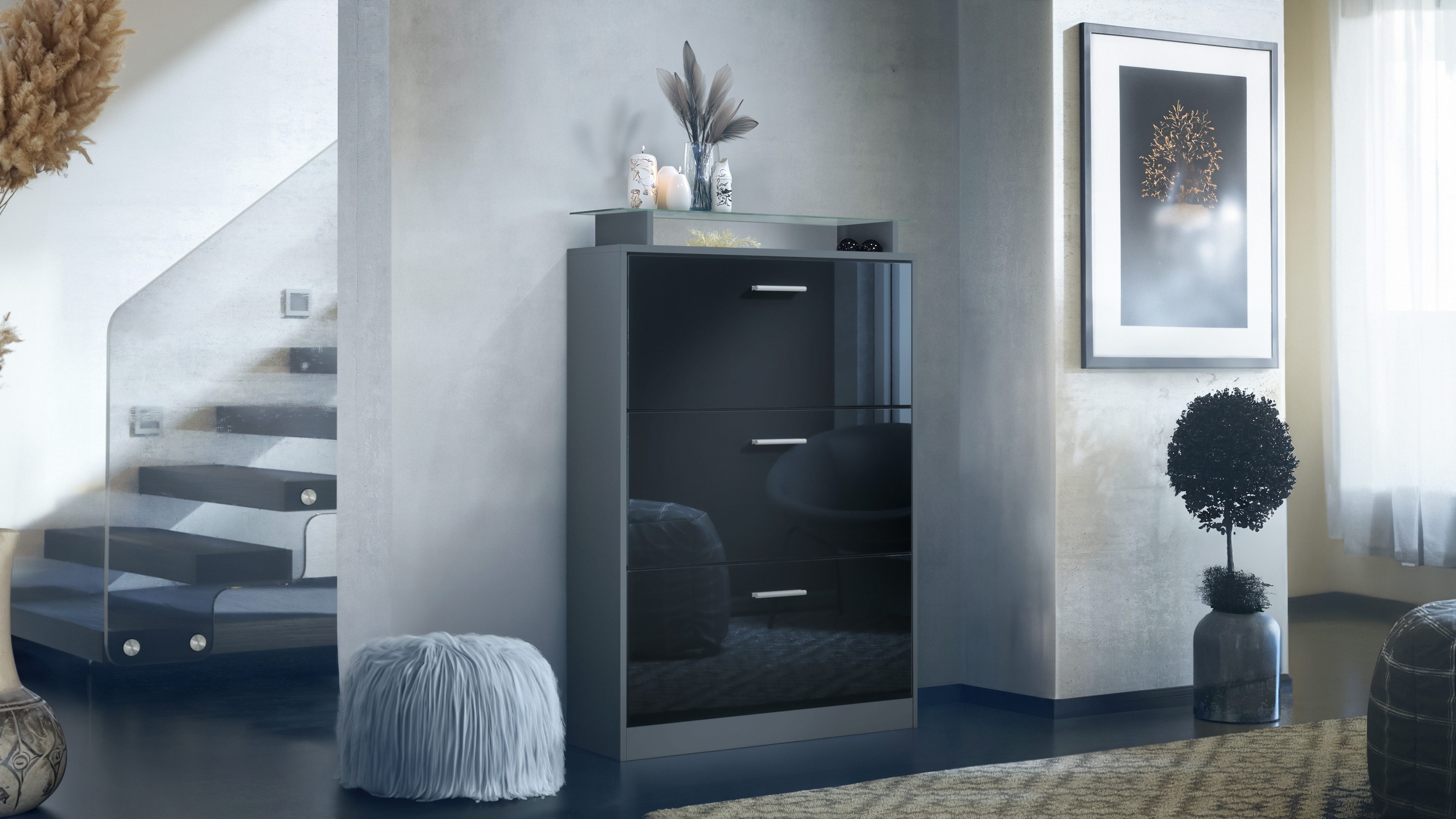 Vladon Schuhschrank Lavia (Schuhkipper, für 24 günstig online kaufen