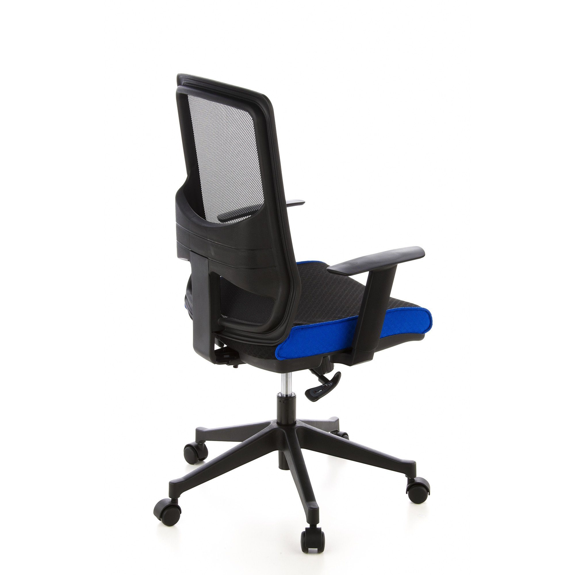 hjh OFFICE Drehstuhl (1 Schwarz/Blau Schreibtischstuhl Bürostuhl LAVITA St), Stoff Profi ergonomisch