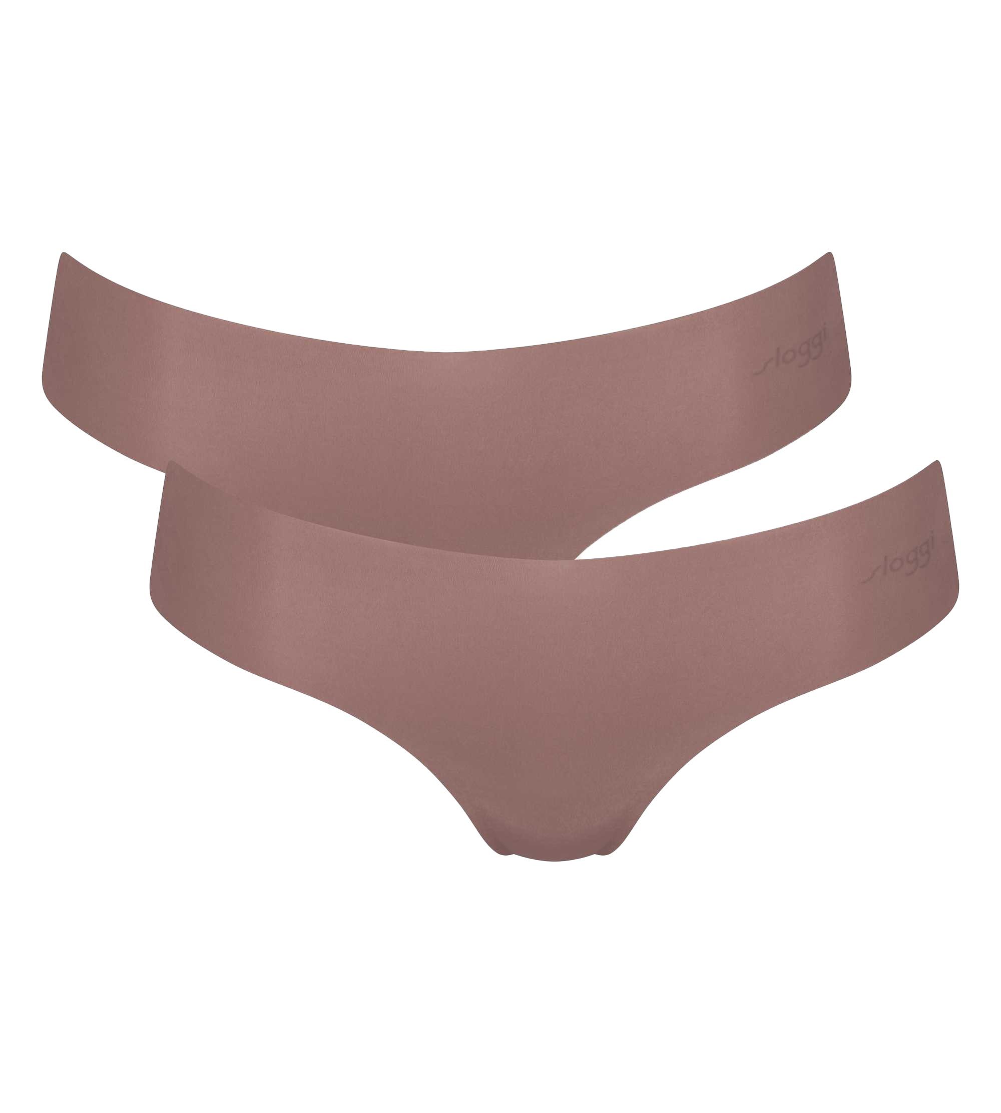 Sloggi String Damen String, 2er Pack - Zero Microfibre 2.0 Cacao