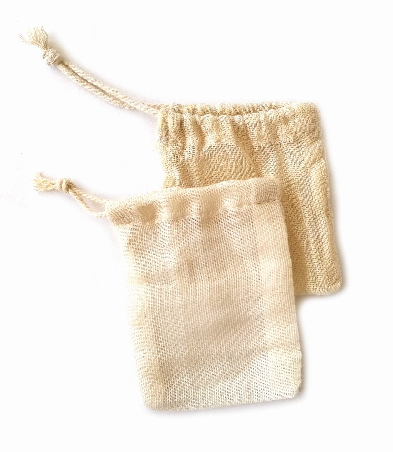 El Puente Permanentfilter Teebeutel, 2er-Set, Handmade, Bio, Baumwolle, Handmade