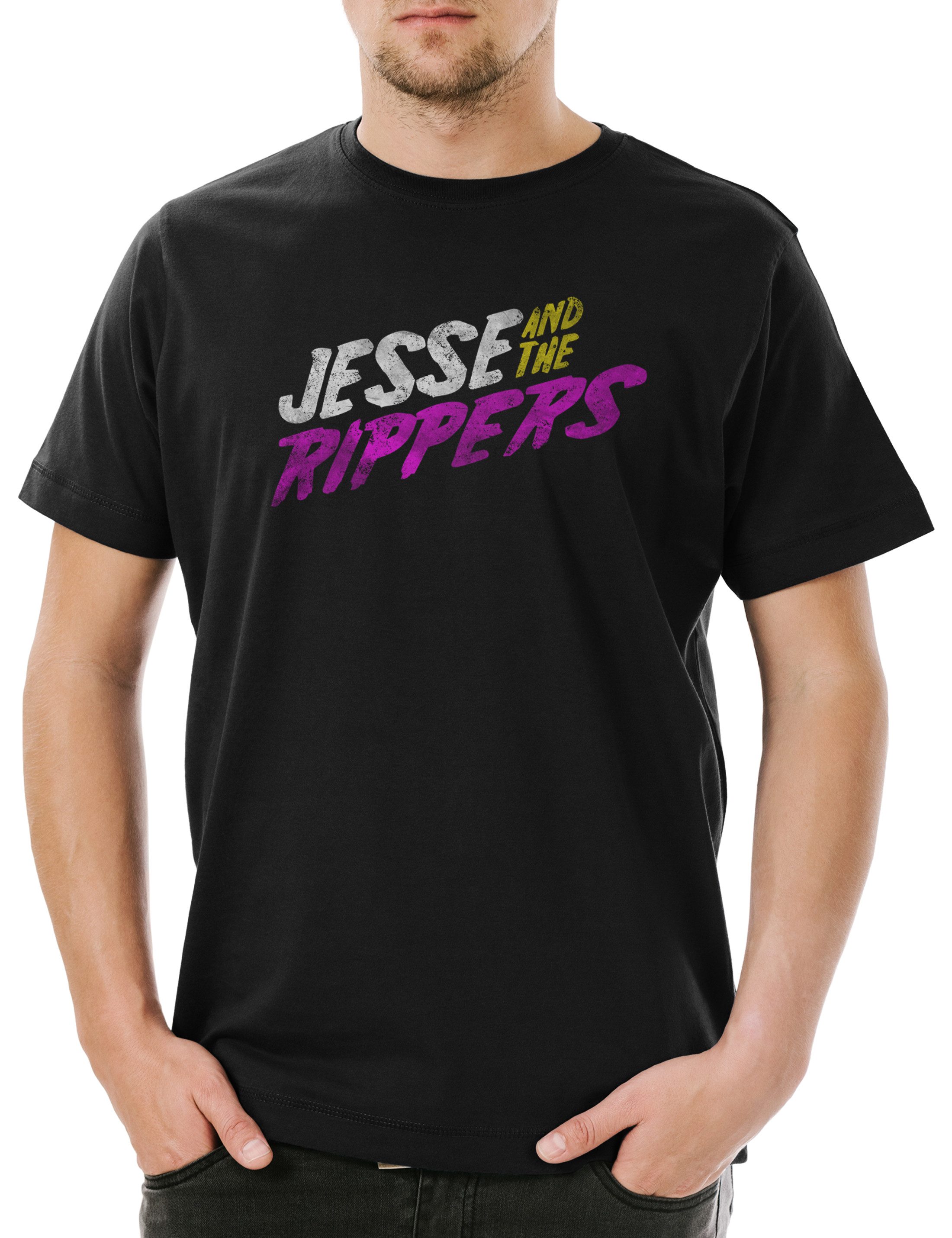 Urban Backwoods Print-Shirt Jesse And The Rippers Herren T-Shirt Full Katsopolis Band Musik House (1-tlg) Music Barry Wiliams The