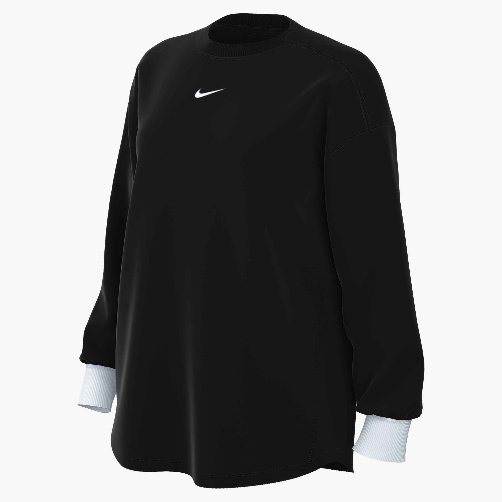 Nike Funktionsshirt W NK ONE RELAXED DF LS TOP mit Dri-FIT-Technologie, leichtes Jersey-Material, lockere Passform