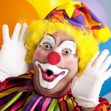 relaxdays Clown-Kostüm 100 x Clownsnase rot