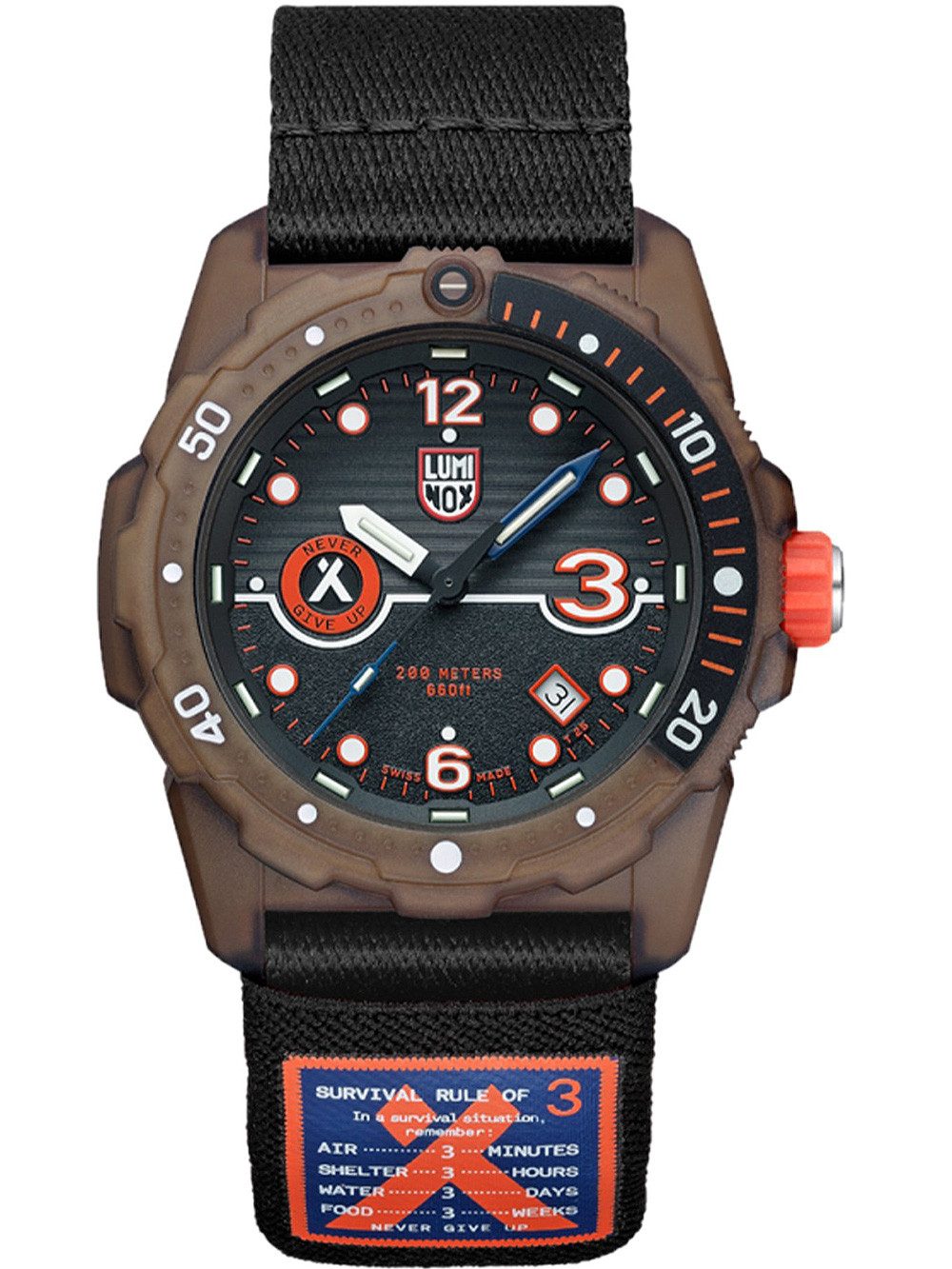 Luminox Quarzuhr Luminox XB.3721.ECO Bear Grylls Survival Eco Herrenuhr 42mm 20ATM Luminox XB.3721.ECO Bear Grylls Survival Eco Herrenuhr 42mm 20ATM
