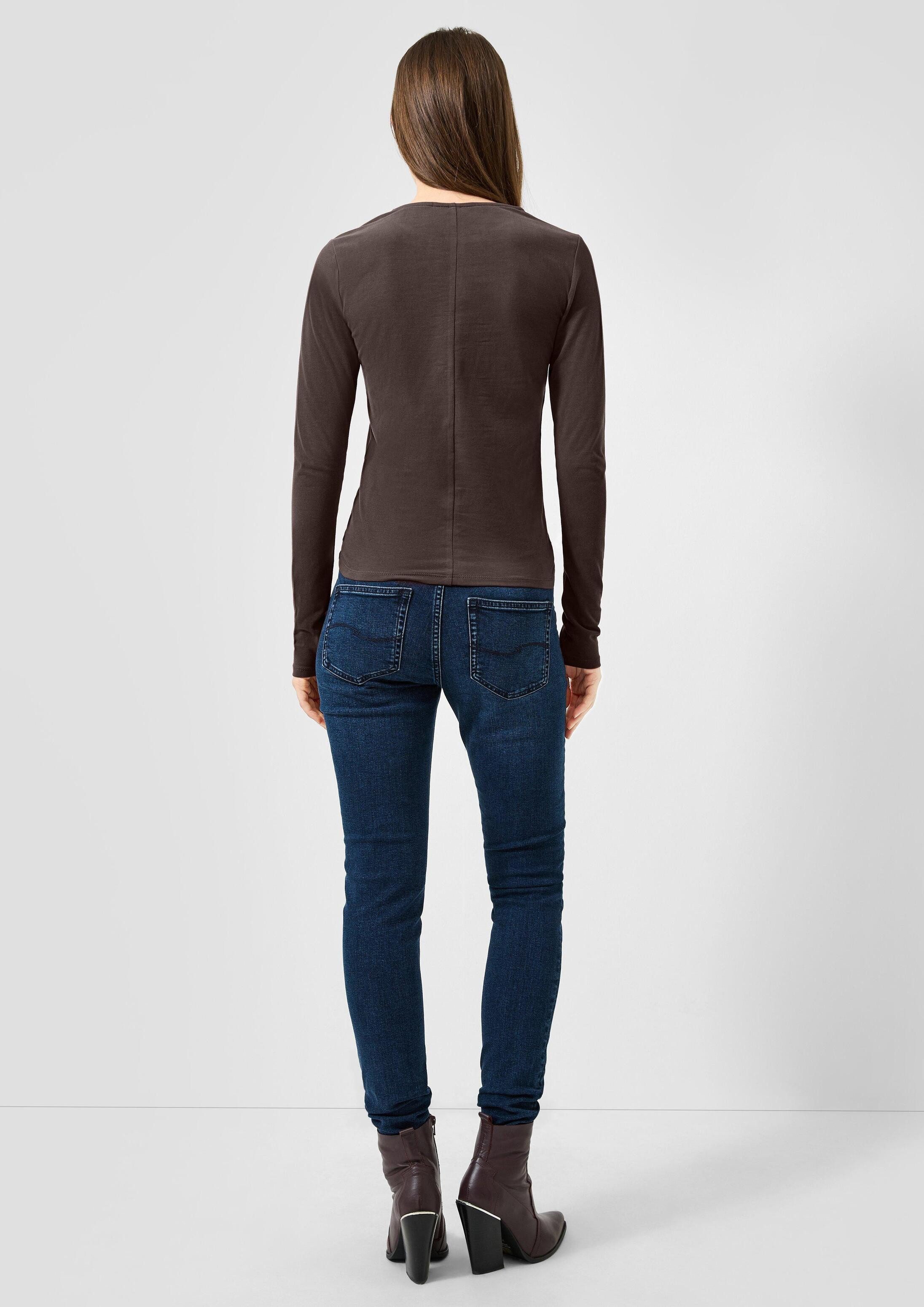 QS Langarmshirt T-Shirt Softes Longsleeve aus Baumwollstretch – Bild 3 von 5