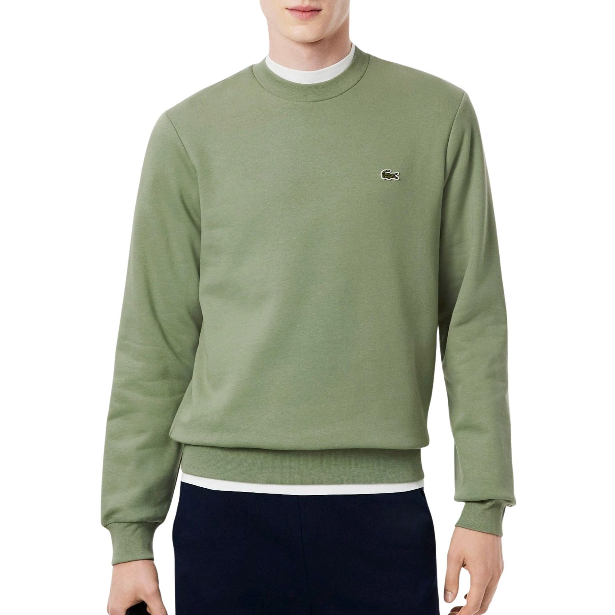 Lacoste Kapuzenpullover Herren Sport Bio Cotton Fleece Crew Pullover günstig online kaufen