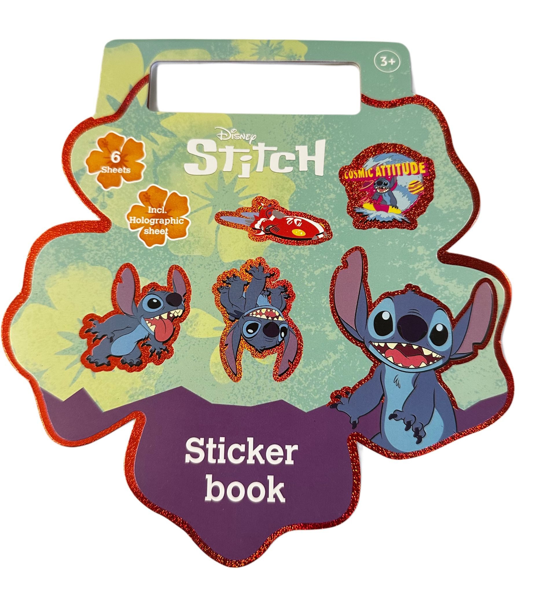 Sticker Lilo&Stitch Bubble Sticker Aufkleber Buch 50 Sticker blau pink