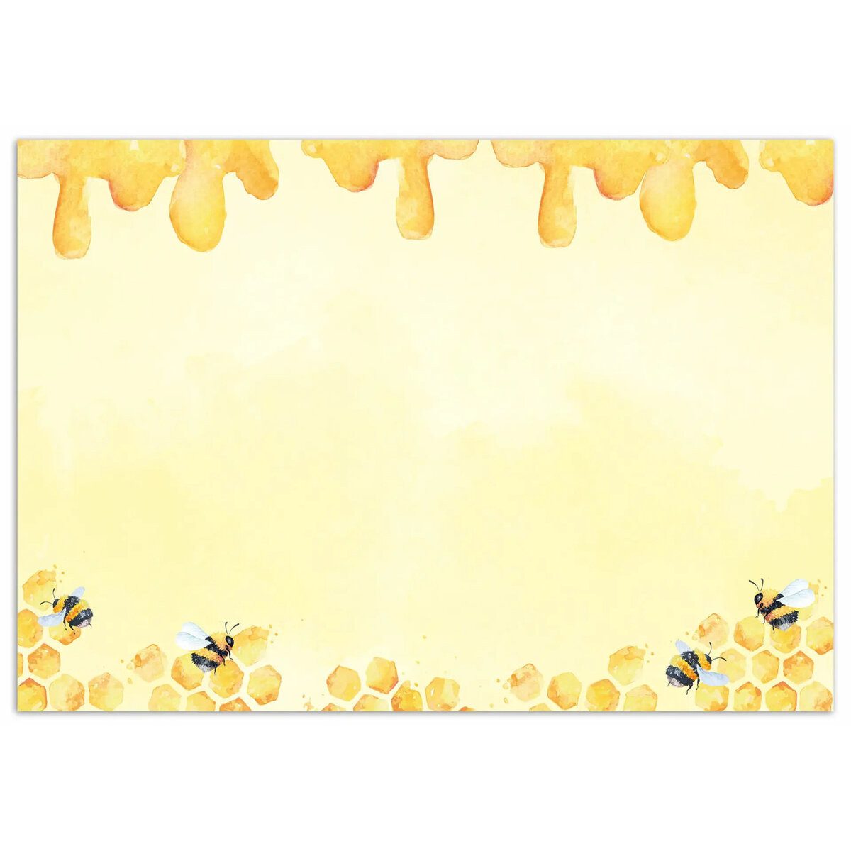 RNK Verlag Schreibtischunterlage Notiz-Schreibunterlage Honey - 60 x 42 cm blanko 25 Blatt.