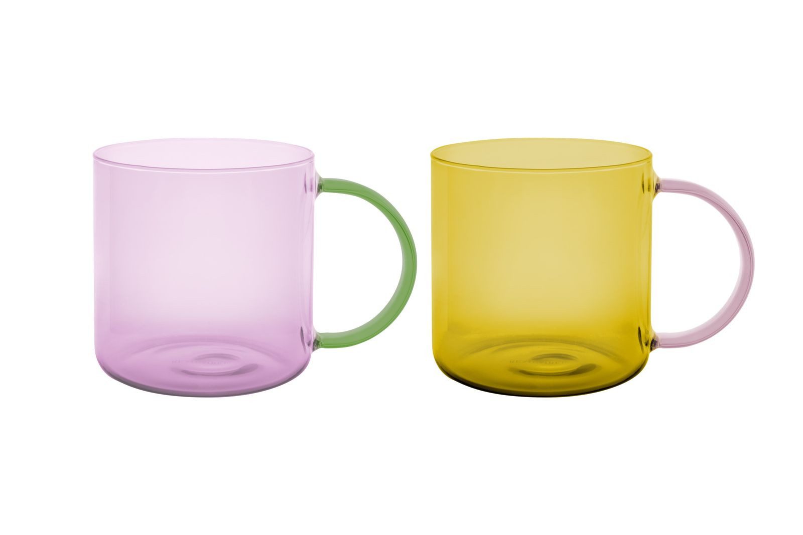 Remember Becher Glasbecher FRED 2er-Set rose-yellow, Glas, Remember Glasbecher FRED 2er-Set - rose-yellow