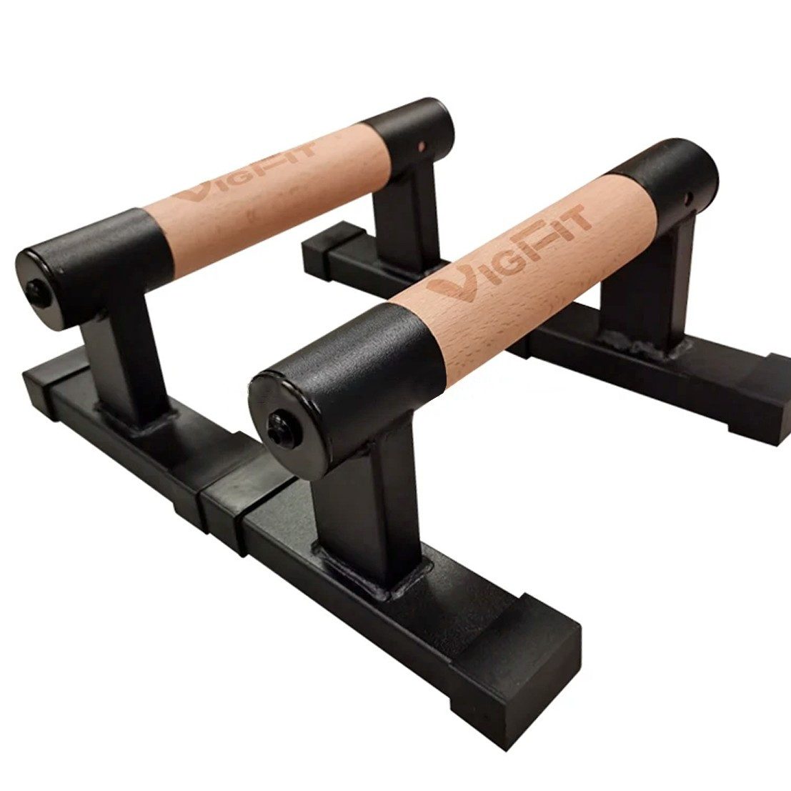 Halter Parallettes Paar LG12 Liegestützgriffe Holz Push Up Stand Bar 26cm DPL