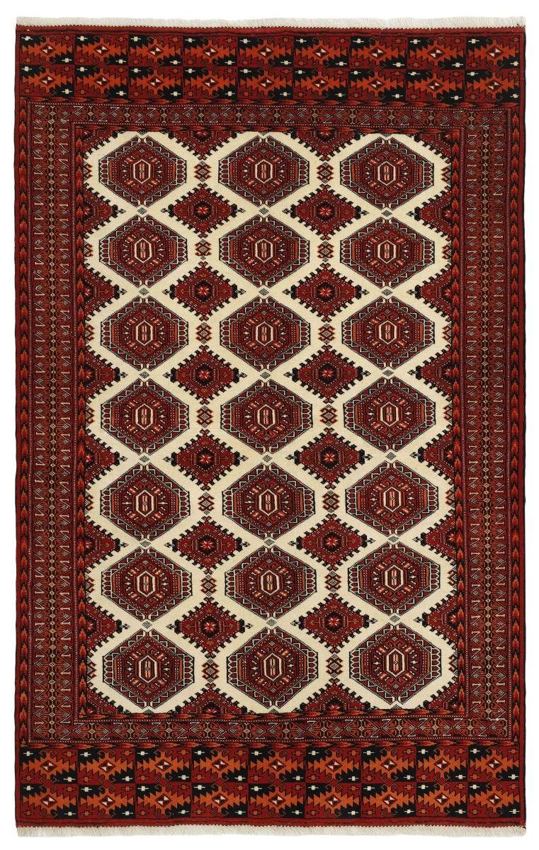 Orientteppich Turkaman 157x241 Handgeknüpfter Orientteppich mm Trading, Perserteppich, Nain rechteckig, 6 / Höhe