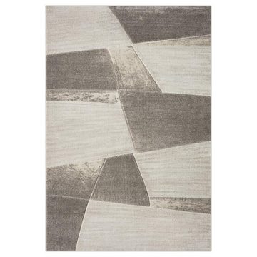 Teppich BONITO 9053, Carpet City, rechteckig, Höhe: 11 mm, Flachflor, Hochtief-Muster