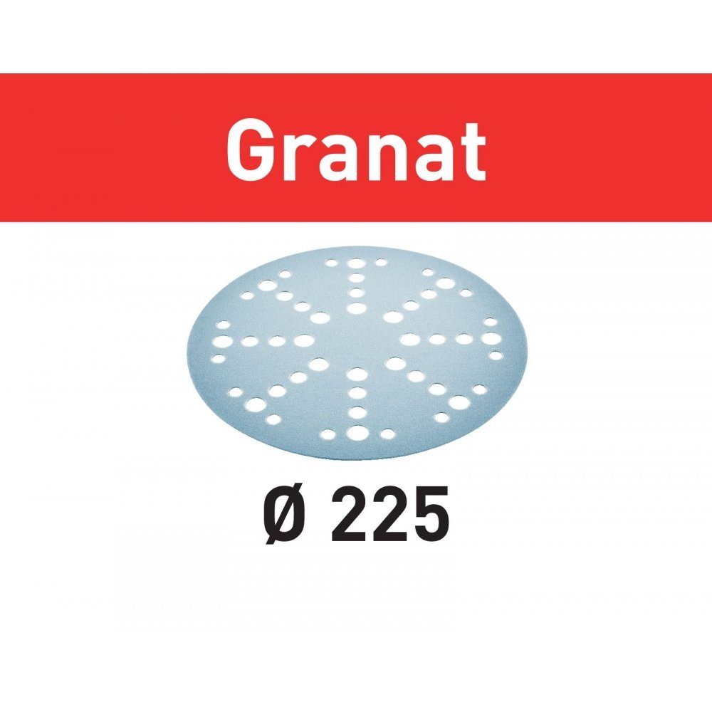 FESTOOL Schleifscheibe Schleifscheibe STF D225/48 P60 GR/25 Granat (205654), 25 Stück