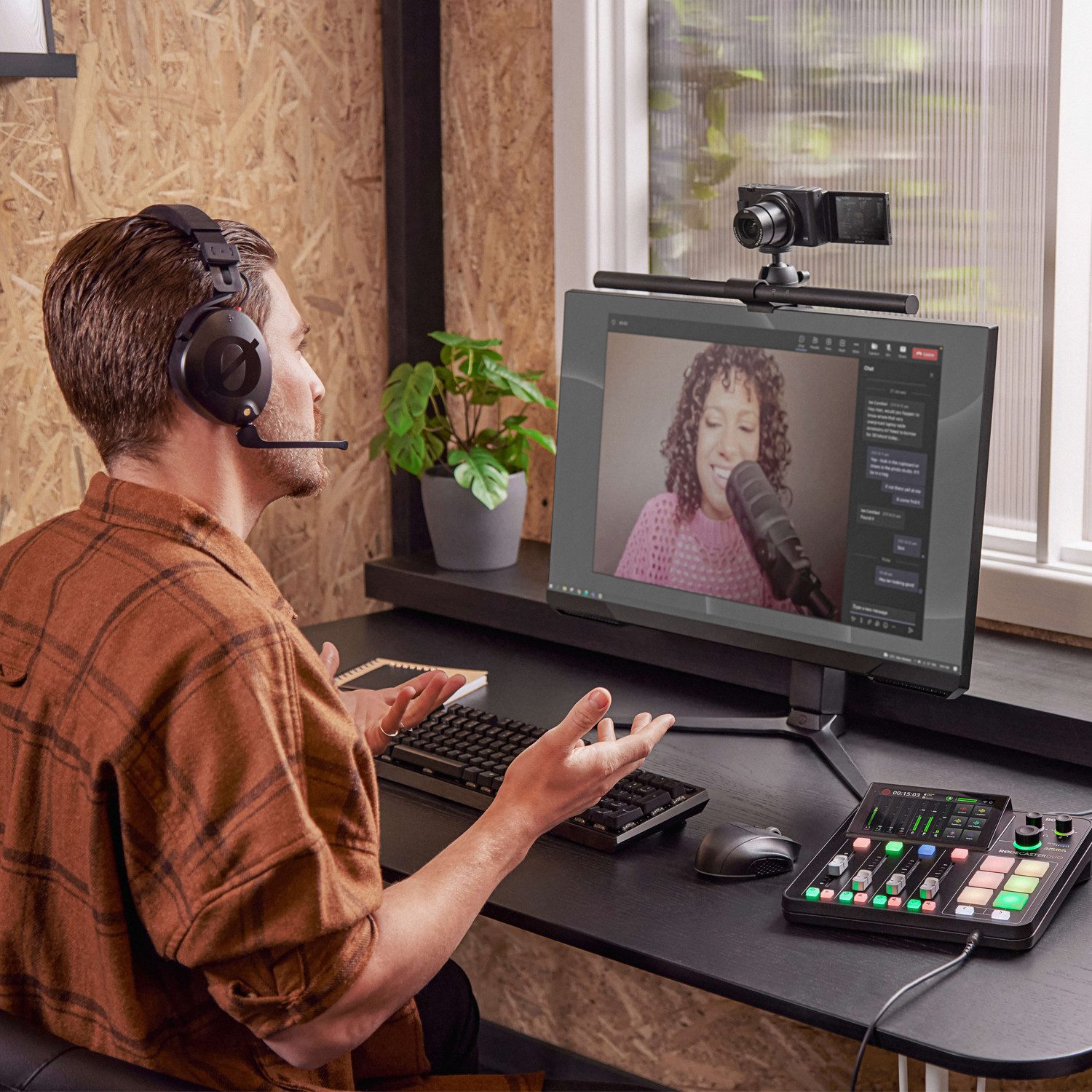 RØDE Rode Rodecaster Duo Station mit Podmic und Kabel Digitales Aufnahmegerät