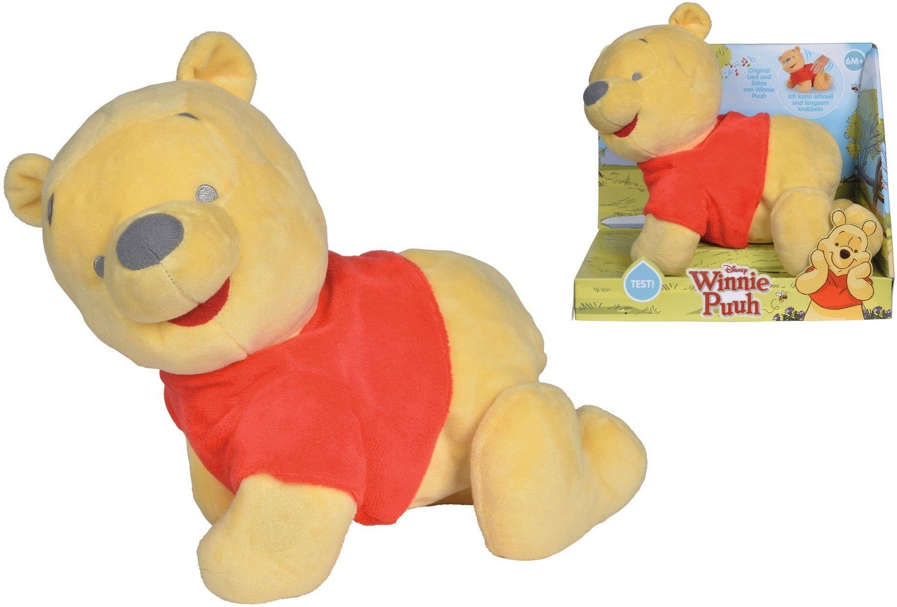 SIMBA Kuscheltier Disney Winnie the Pooh, Krabbel mit mir, mit Bewegung und Sound