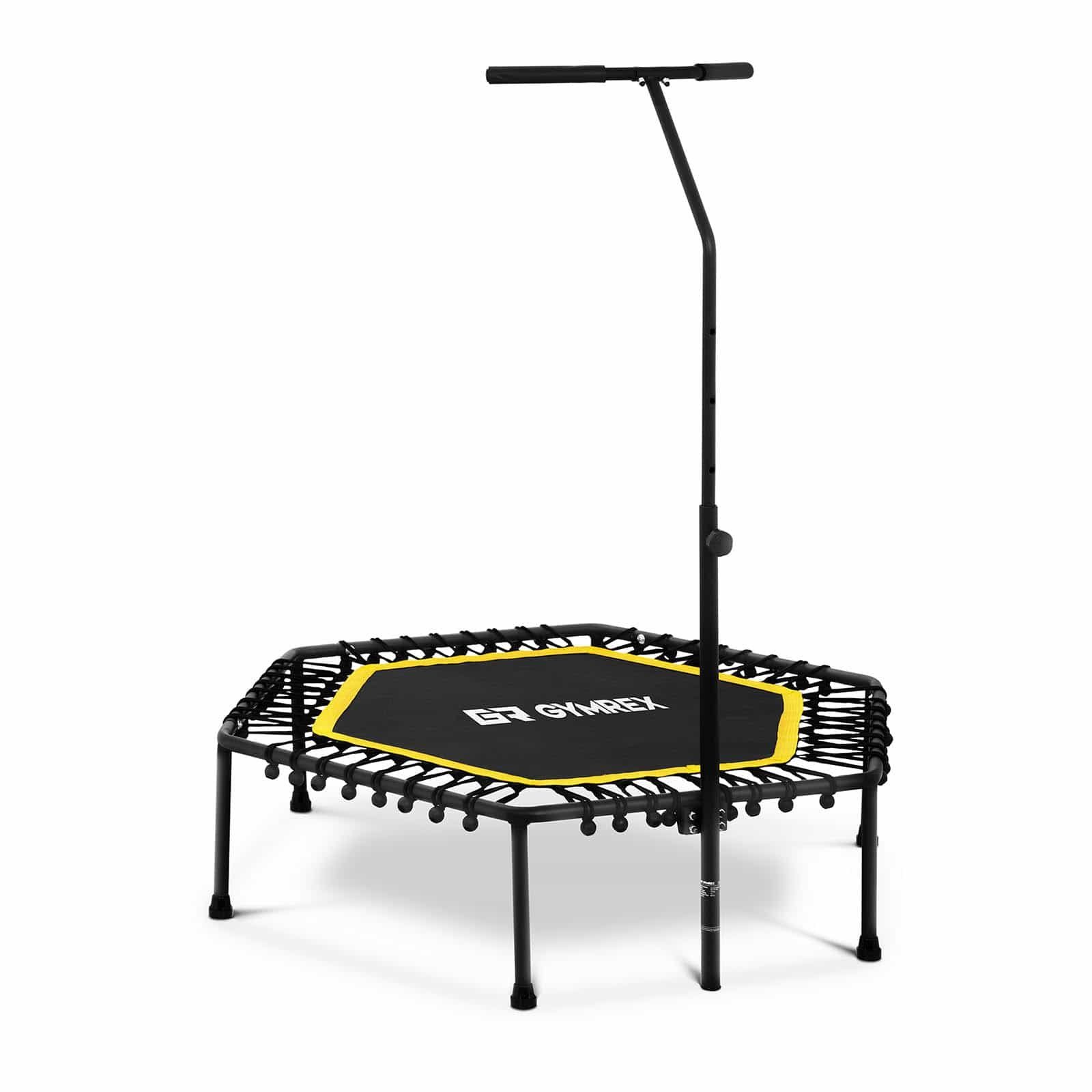 Gymrex Gartentrampolin Fitness-Trampolin Trampolin Mit Stange Fitness Indoor Jumping Sport