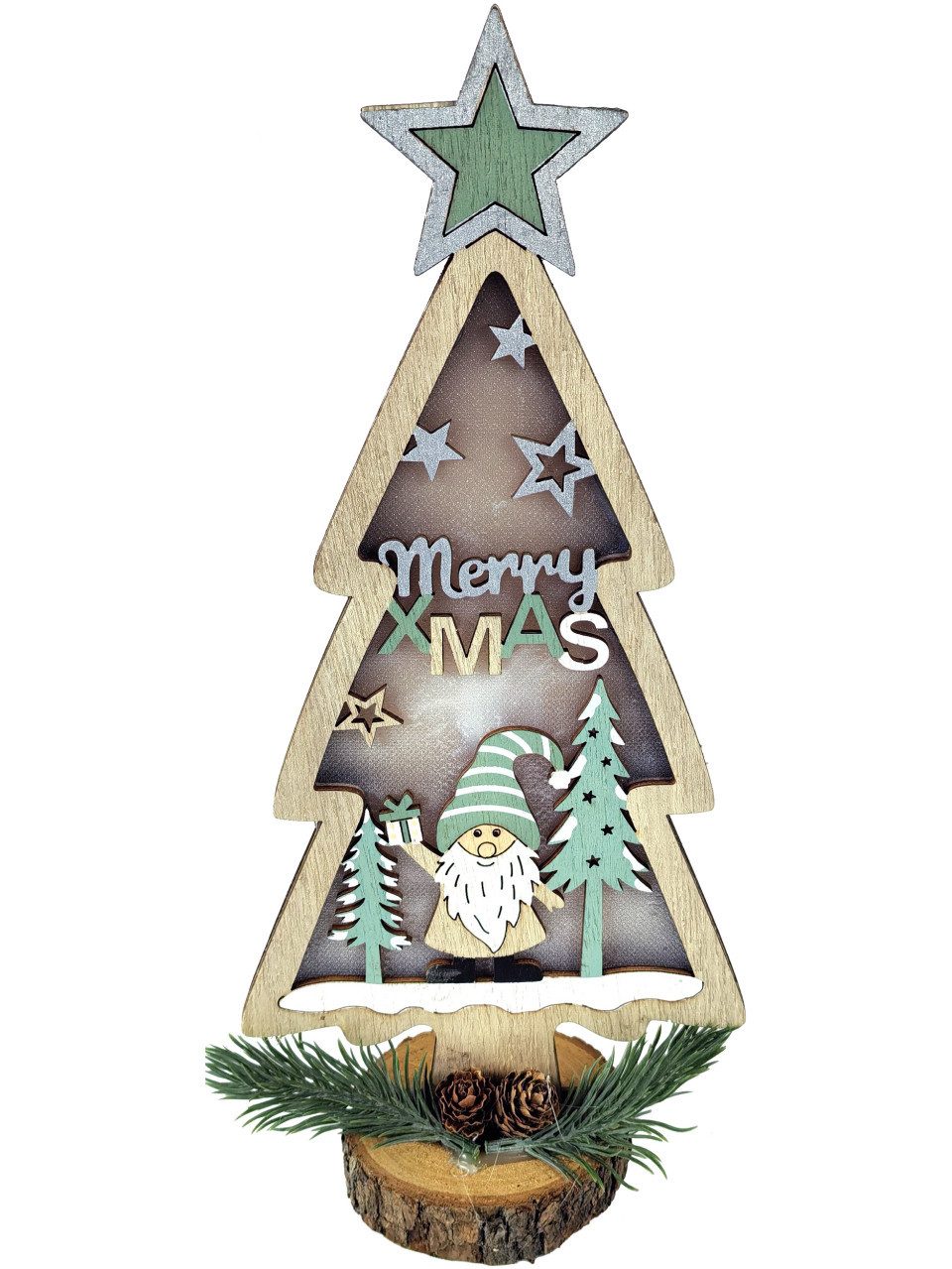 Trend Line Dekobaum TrendLine Deko Aufsteller Holz Tannenbaum 30 x 6 x günstig online kaufen