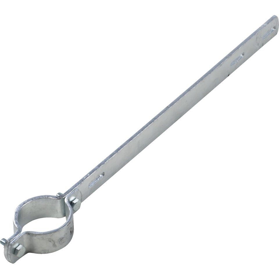 Dreifke Verkehrsschild Ausleger-Rohrschelle ER 135,für Pfosten Ø60mm,Stahl,Lochabstand 350mm