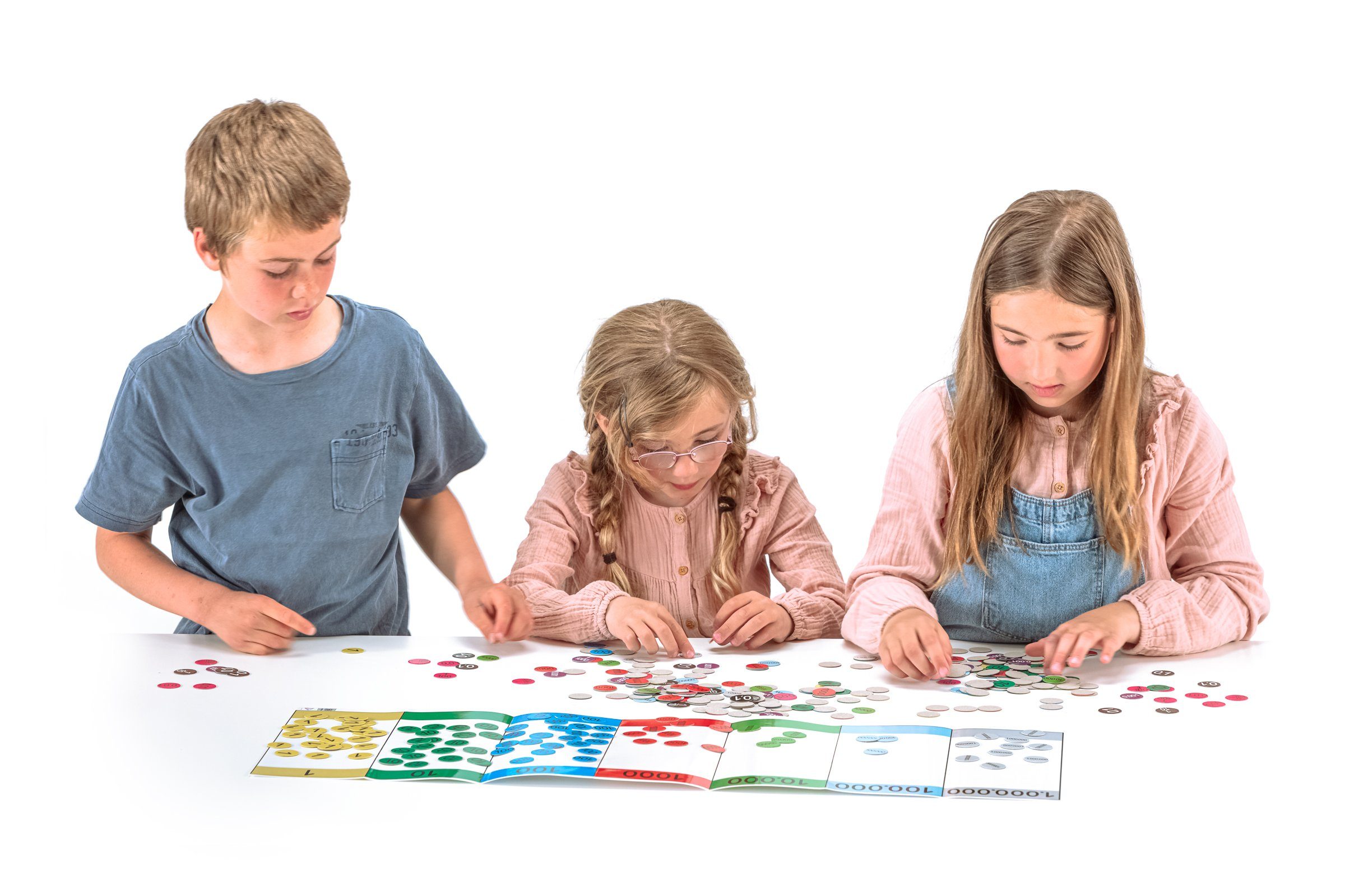 Wissner® aktiv lernen Lernspielzeug Stellenwert-Faltkarte (7 Stellen), RE-Plastic®, RE-Plastic®