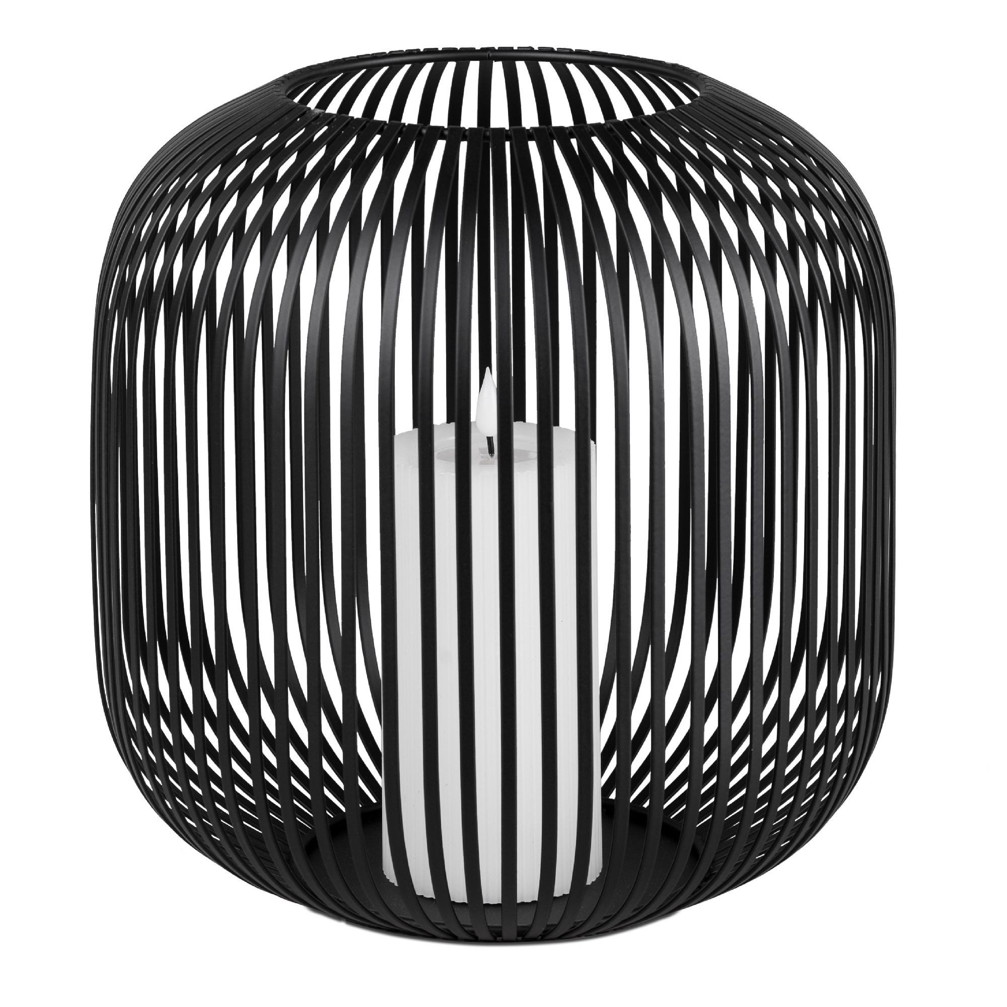 formano Windlicht Stäbe, Farbe: Schwarz, Motiv: Stäbe günstig online kaufen