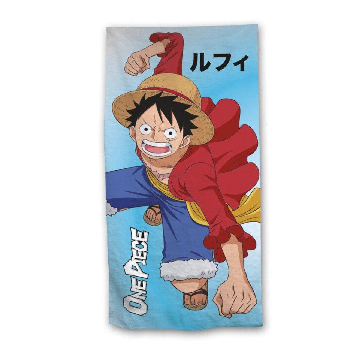 One Piece Anime Strandtuch Schatzsuche am Meer Handtuch Strandtuch Segel mit Stil, 70 x 140 cm