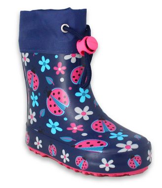 Beck Kleinkinder Gummistiefel Glückskäfer mit Warmfutter Gummistiefel (perfekt für kleinere Kinder) Wasserdicht, Aus Naturkautschuk mit sehr flexibler Laufsohle