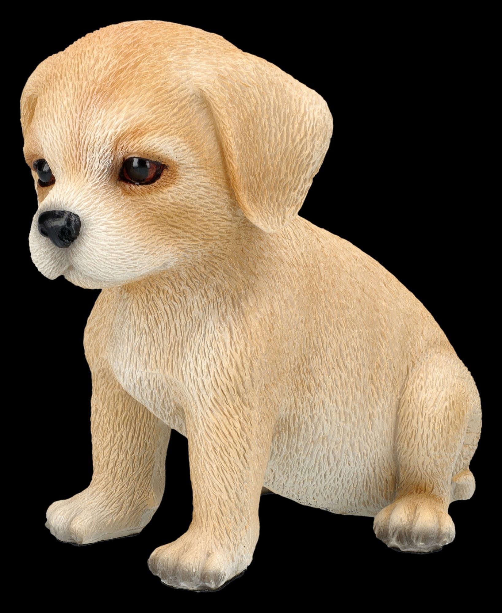 Figuren Shop GmbH Tierfigur Deko Hund - Labrador Welpe Figur - Hundefigur Welpenfigur Hunde-Baby