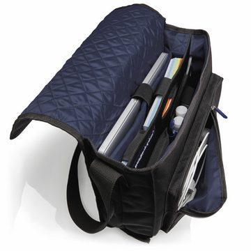 magnetoplan® Moderationskoffer Moderationstasche Messenger 38x35x15 Schwarz - Polyester - 1300 Teile