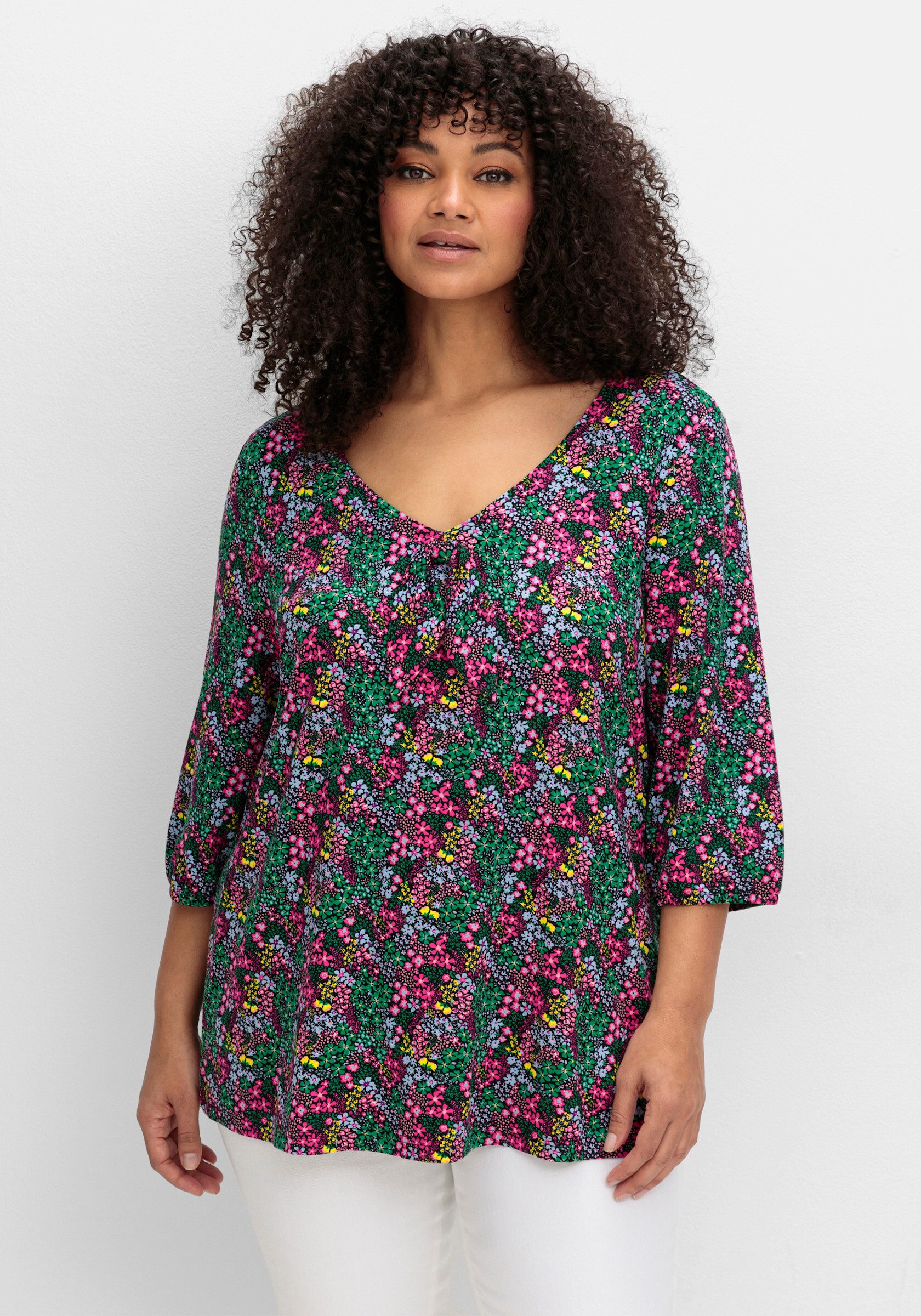 sheego by Joe Browns T-Shirt 3/4-Arm-Shirt günstig online kaufen
