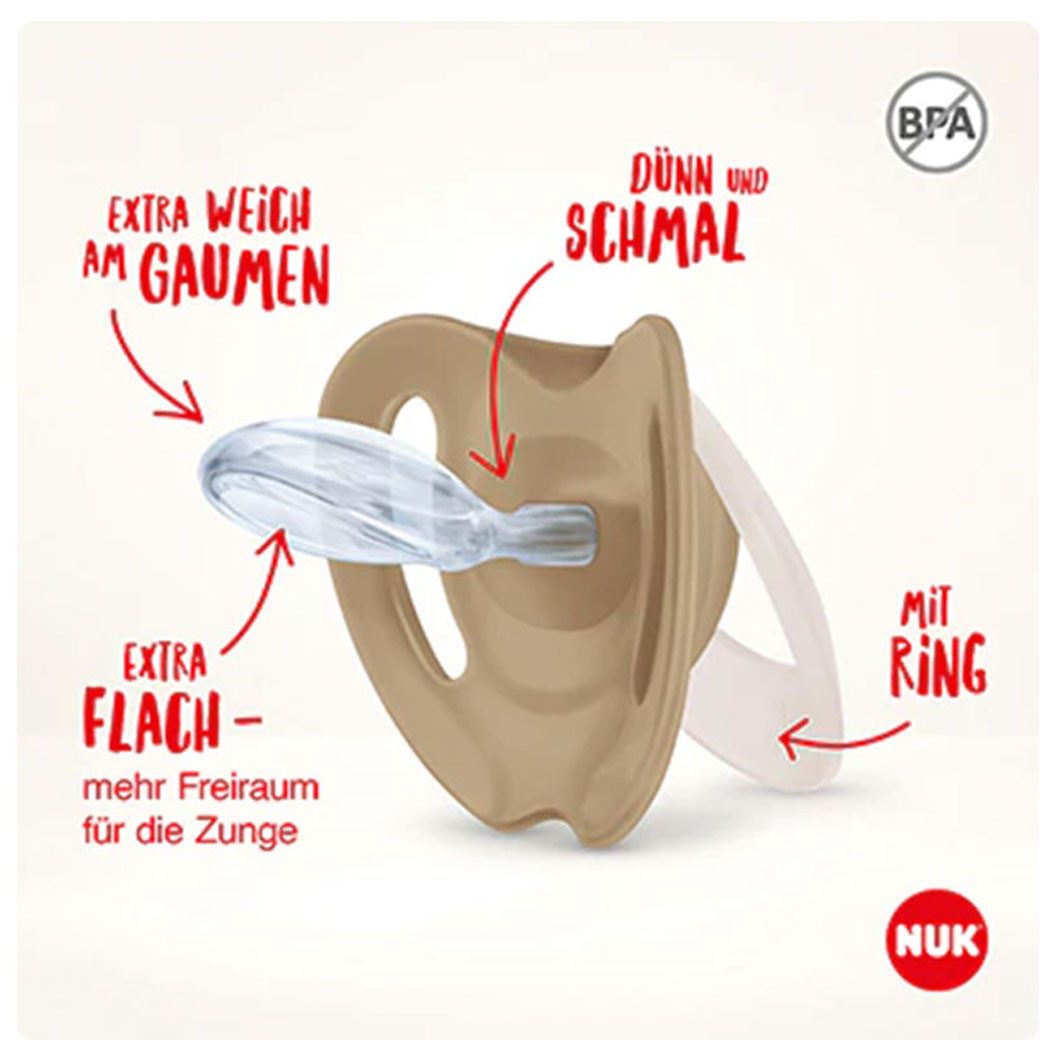 NUK Schnuller NUK for Nature Baby-Nachhaltige Gummischnuller Latex