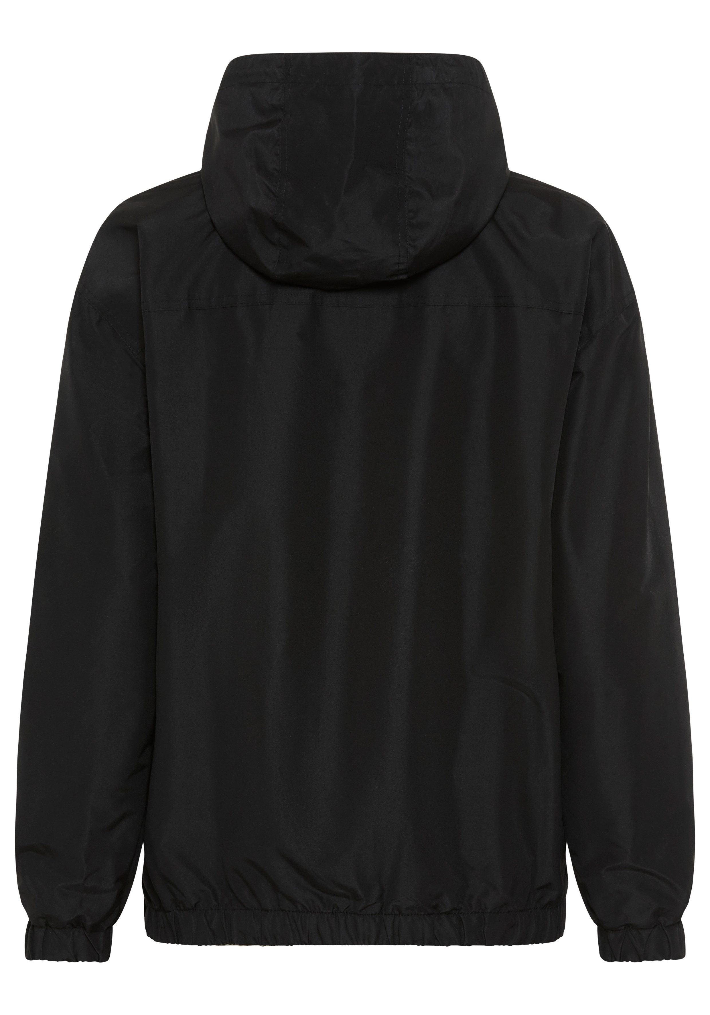 Ellesse Windbreaker MONTEZ OH JACKET mit Kapuze und kurzem Reißverschluss zum Überziehen, Logo-Badges