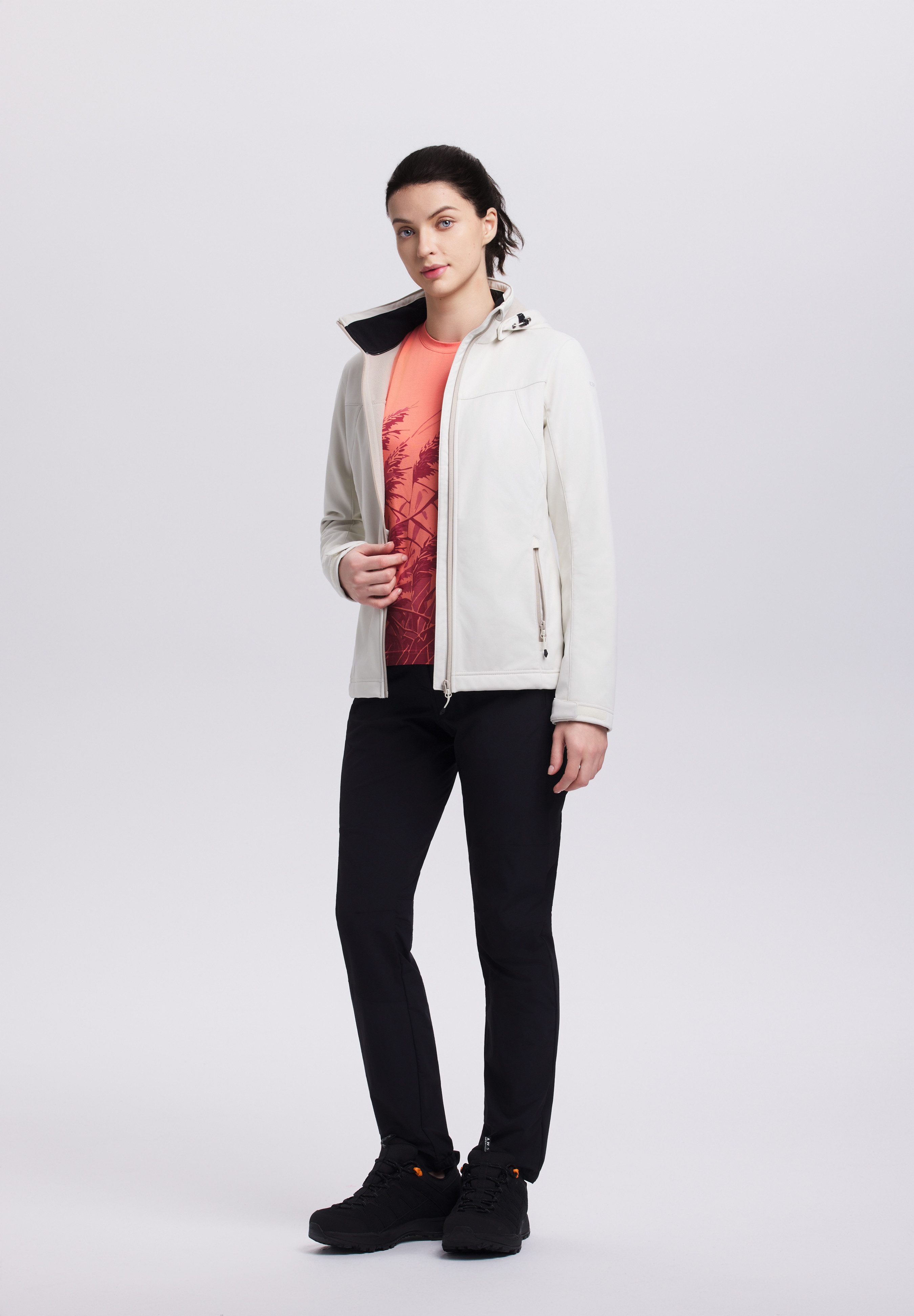 Icepeak Softshelljacke BOISE wasserabweisendes Material, atmungsaktiv, Wassersäule 8000