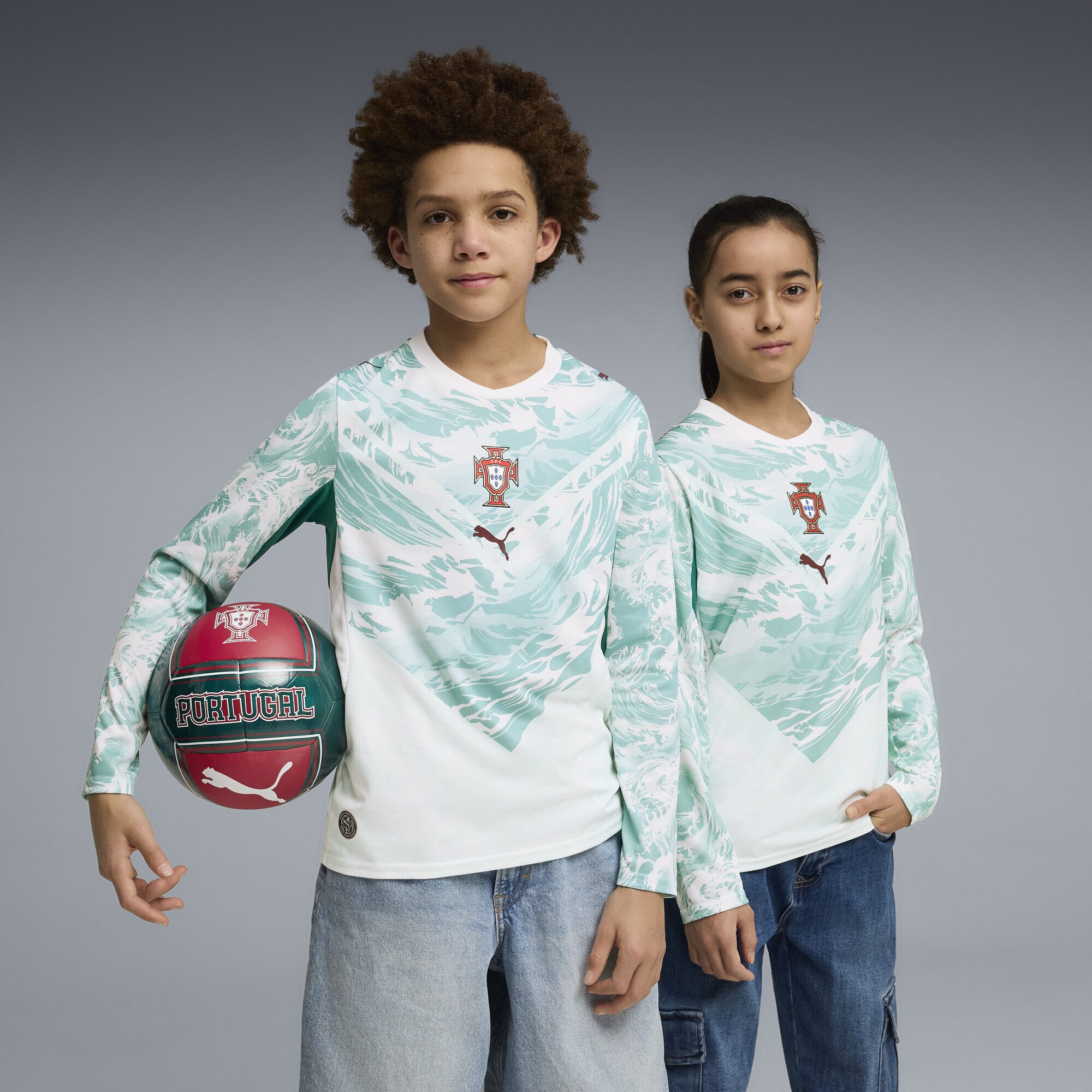 PUMA Trainingsshirt Portugal Langarm-Auswärtstrikot Jugendliche