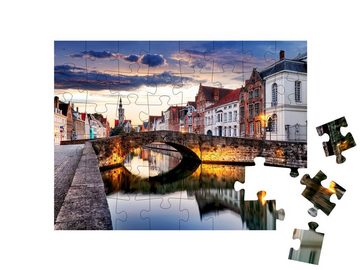 puzzleYOU Puzzle Brügge Stadtlandschaft, Belgien, 48 Puzzleteile, puzzleYOU-Kollektionen