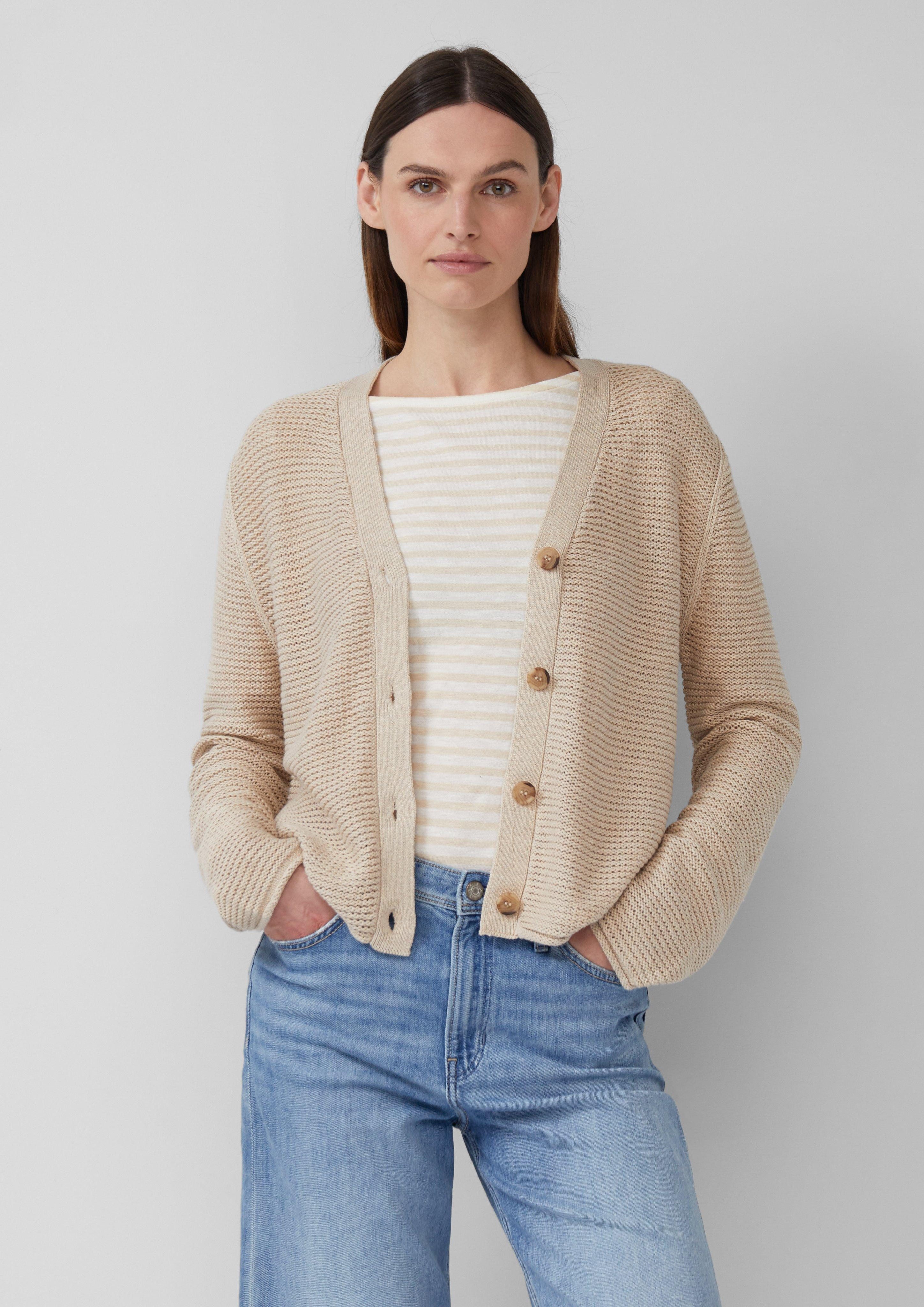 s.Oliver Strickjacke Strickjacke mit Knopfleiste günstig online kaufen