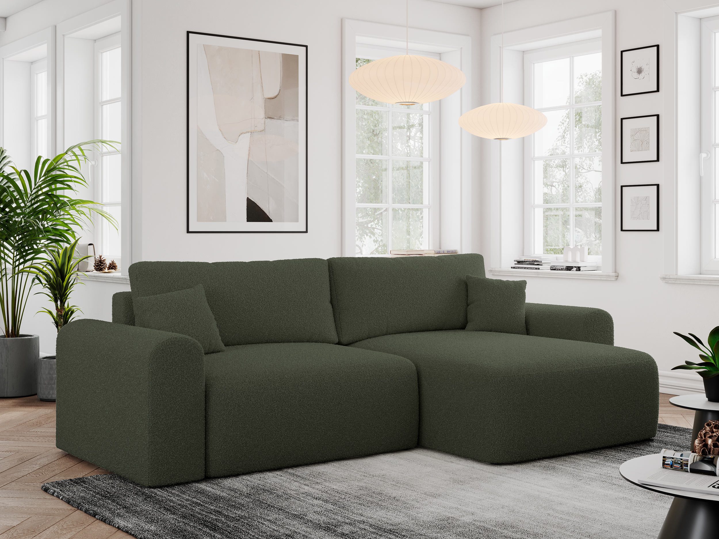 MKS MÖBEL Ecksofa NELSON, Set, Wellenfedern, günstig online kaufen