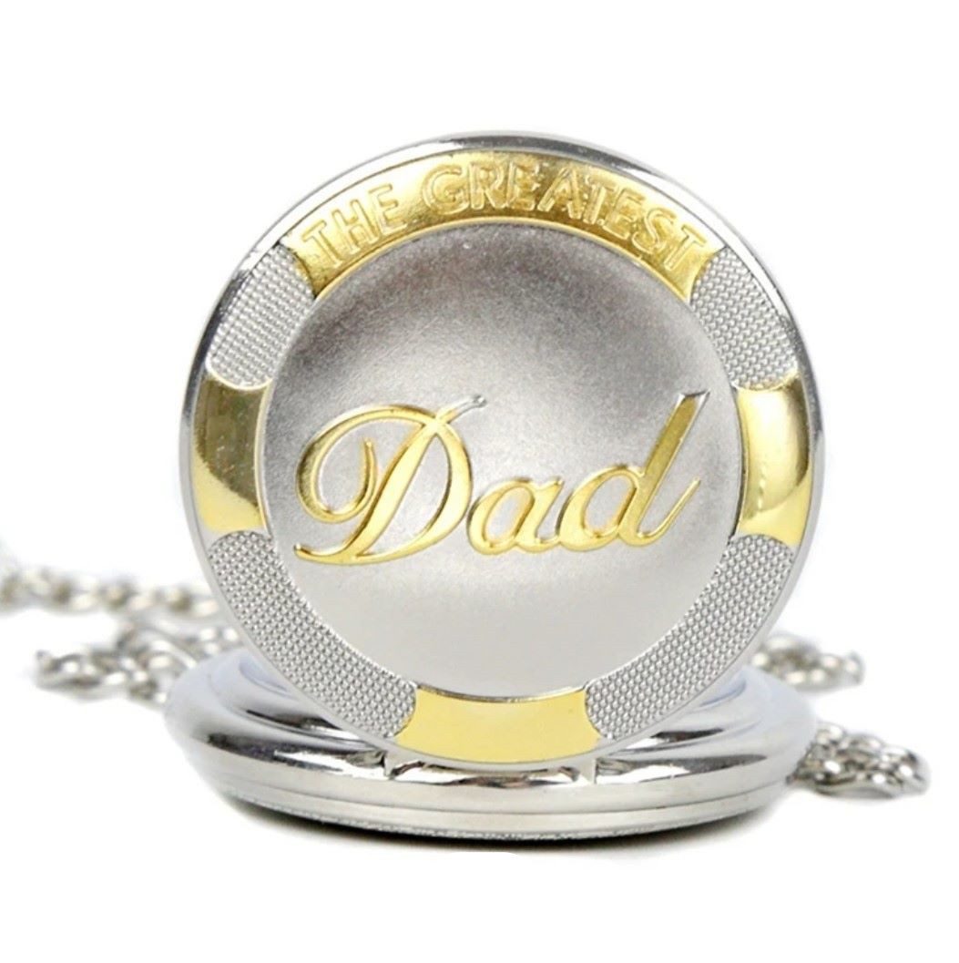 Tidy Taschenuhr Vatertag Taschenuhr Retro Uhr Geschenke " THE Greatest Dad "
