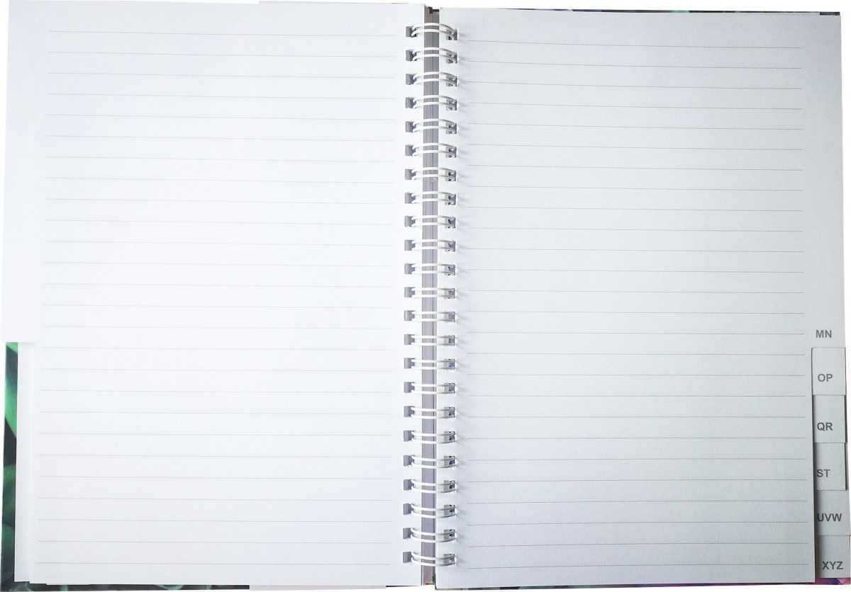 RNK Verlag Schulheft Notizbuch A6 -Blossom- 48 Blatt mit Register